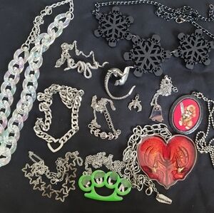 Goth/Punk/ALT Necklace Lot